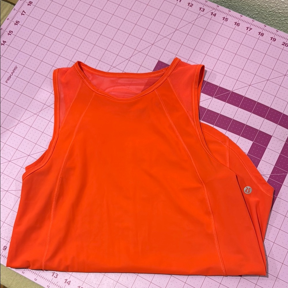 lululemon athletica Bright Orange Tank Top